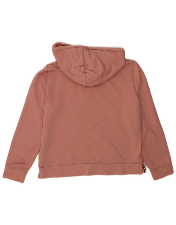 Tommy Hilfiger Womens Graphic Relaxed Fit Hoodie Jumper UK 10 Small Pink