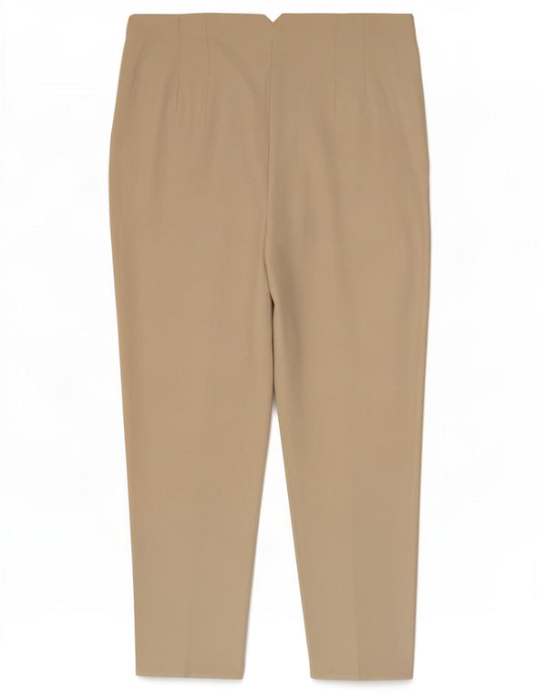 Zara Γυναικείο ψηλόμεσο κωνικό παντελόνι Chino XL W32 L26 Beige