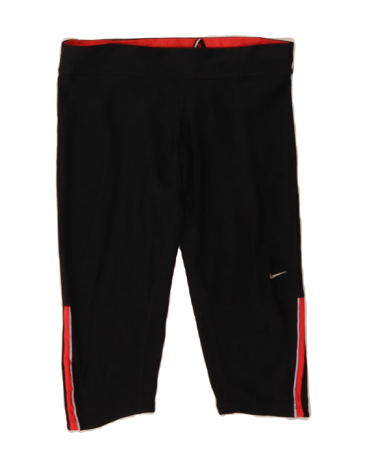 NIKE Womens Dri Fit Capri Tracksuit Trousers UK 14 Medium  Black Polyester Vintage Nike and Second-Hand Nike from Messina Hembry 