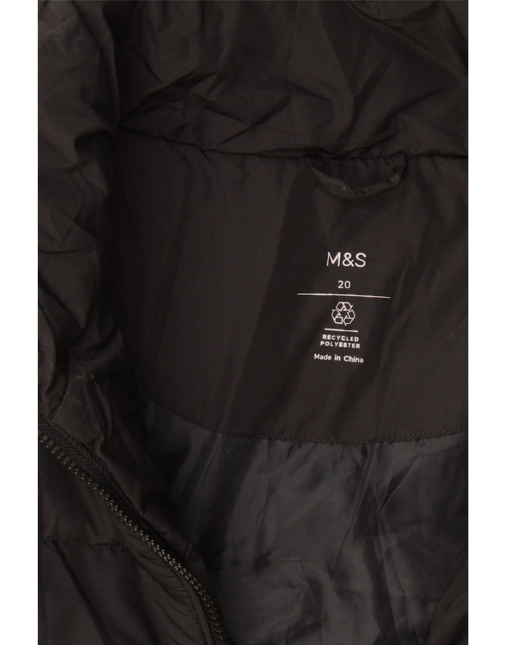 Marks & Spencer Γυναικείο μπουφάν UK 20 2XL Μαύρο Πολυεστέρας