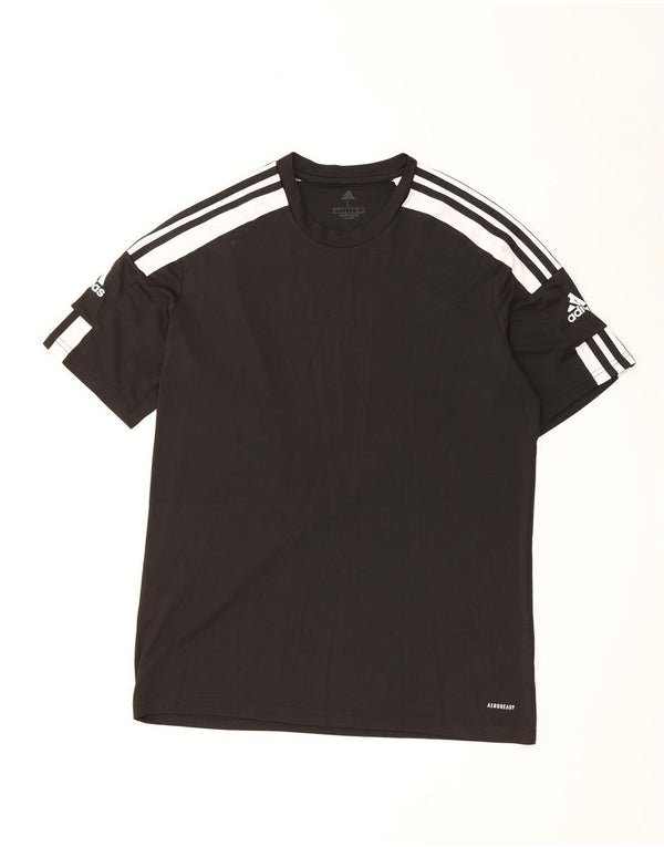 Adidas Ανδρικό T-Shirt Aeroready Top Large Black Colourblock Πολυεστέρας