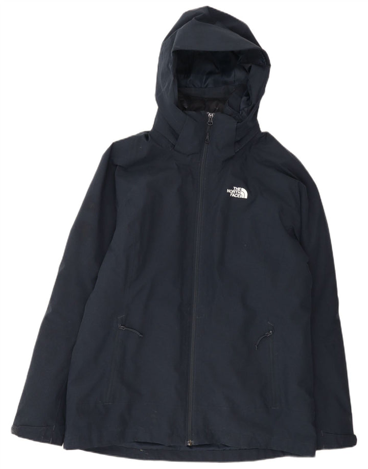 The North Face γυναικείο μπουφάν βροχής με κουκούλα UK 16 Large Navy Blue Polyester