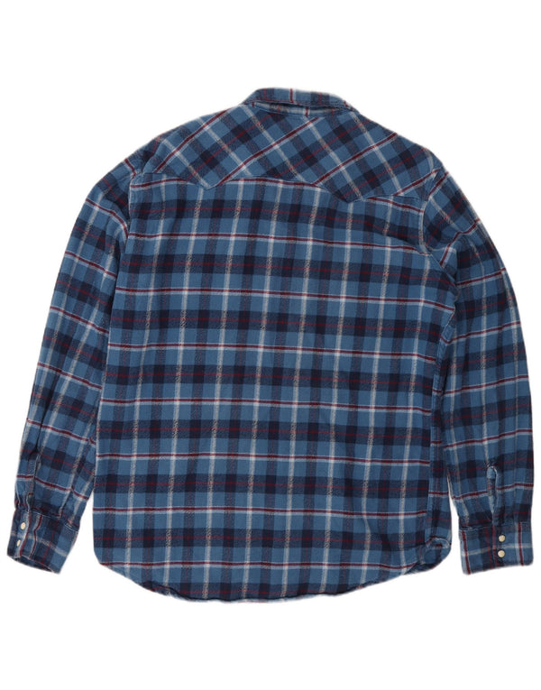 Ανδρικό φανελένιο πουκάμισο Levi's Large Blue Check