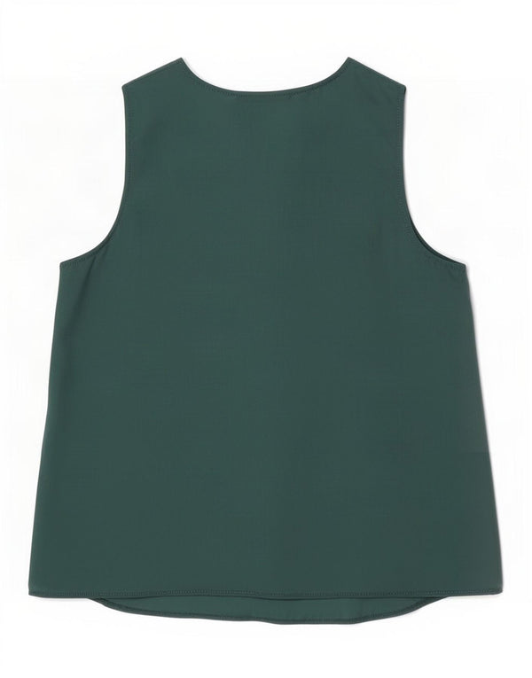 Zara Γυναικεία Αμάνικη Μπλούζα Τοπ UK 10 Small Green