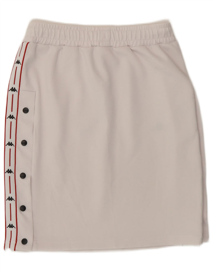 KAPPA Womens Graphic Straight Skirt Medium W28 White