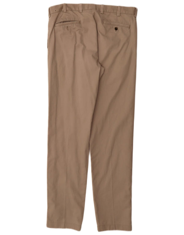 Brooks Brothers Ανδρικό Slim παντελόνι Chino W34 L34 Μπεζ βαμβακερό