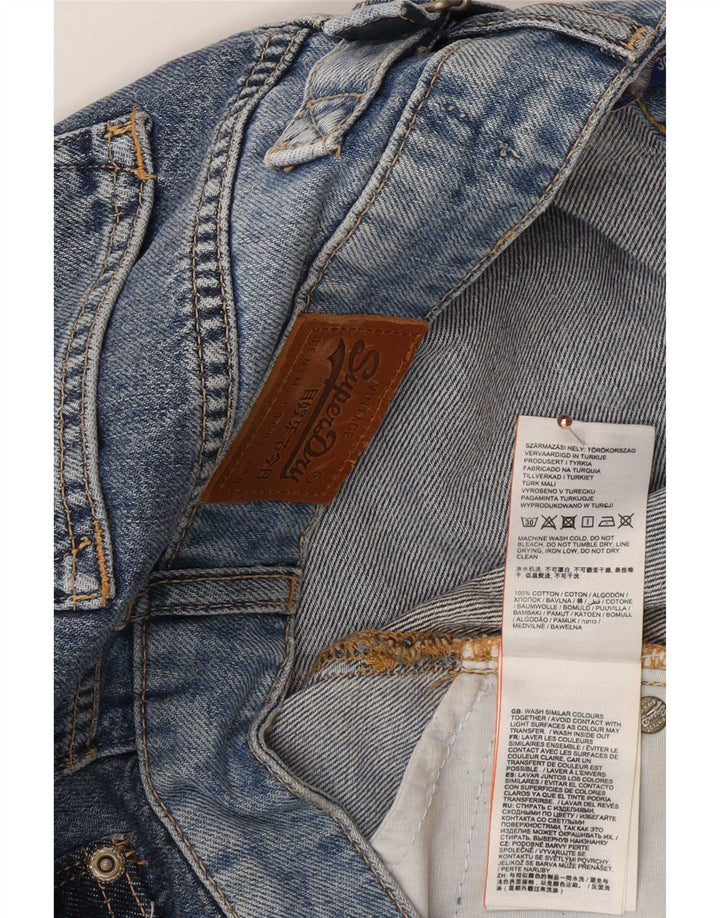 Superdry Γυναικεία Τζιν Φούστα W30 Μεσαίο Μπλε Βαμβακερό