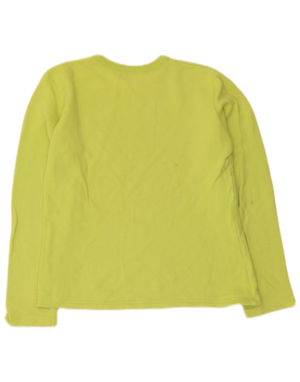 Γραφικό φούτερ Benetton Girls Jumper 11-12 ετών XL Πράσινο βαμβακερό