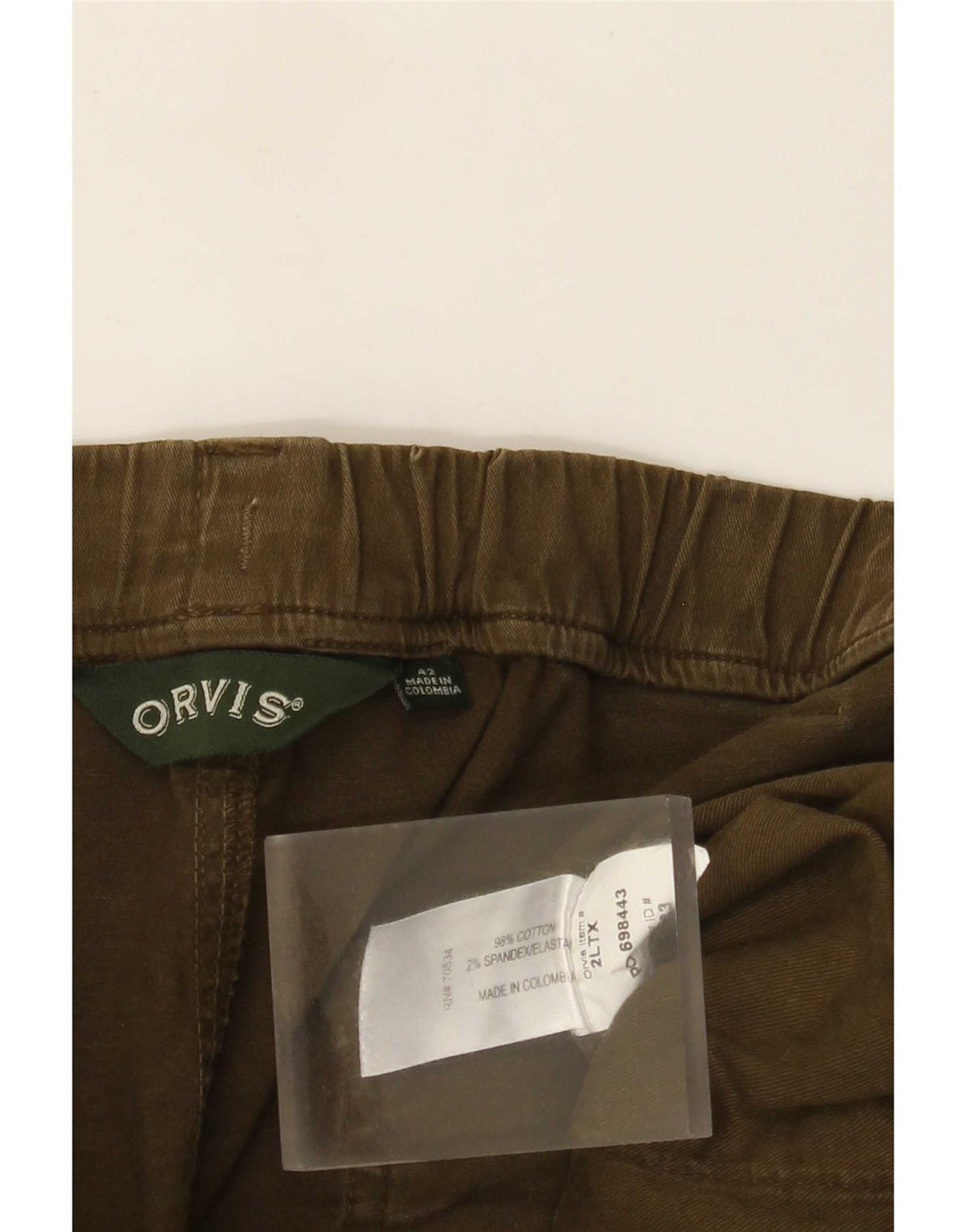 Orvis Ανδρικό Σορτς Cargo W42 2XL Χακί Βαμβακερό