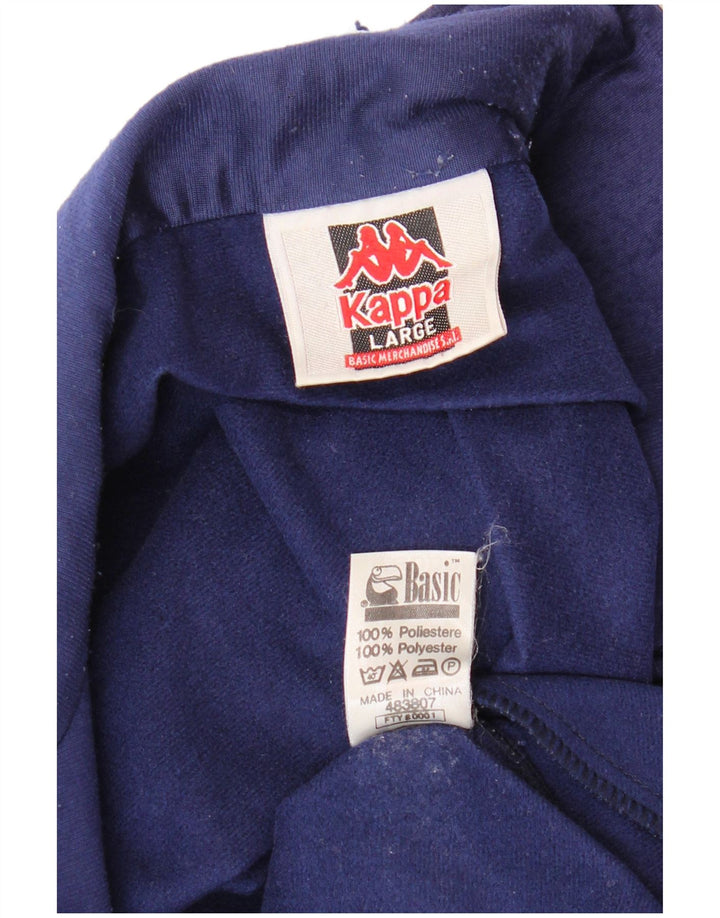 KAPPA Ανδρική φόρμα φόρμας με γραφικές φόρμες Top Jacket Large Navy Blue Colourblock