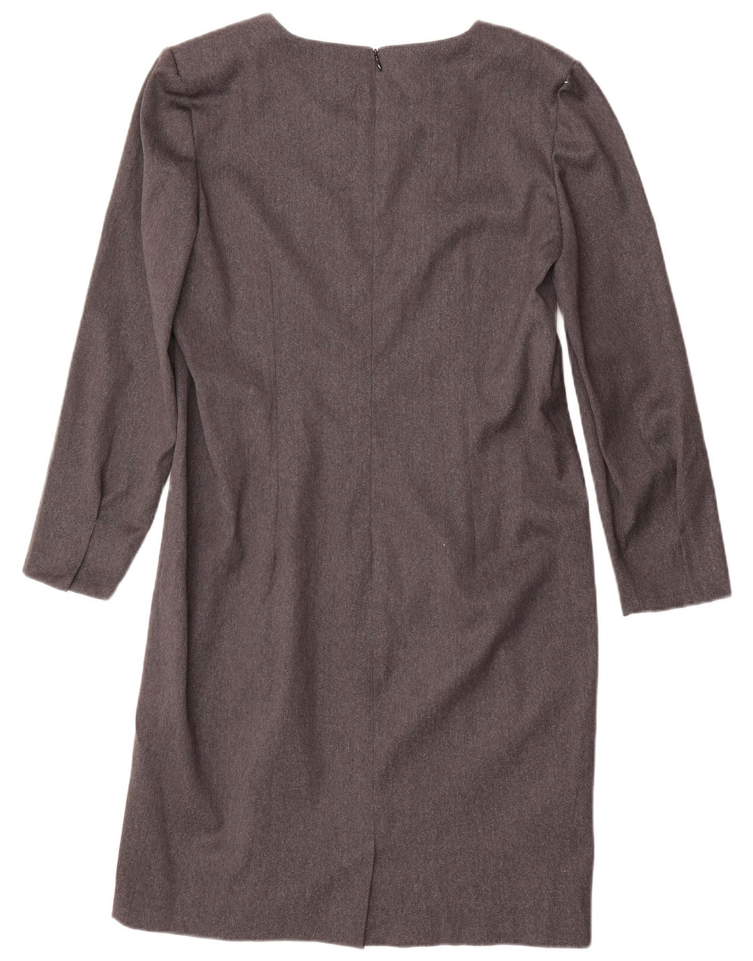 Γυναικείο μακρυμάνικο φόρεμα Vanita Shift UK 14 Large Grey Wool