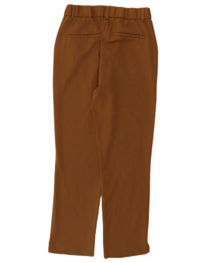 Zara Γυναικείο Cropped Παντελόνι Μικρό W26 L24 Καφέ