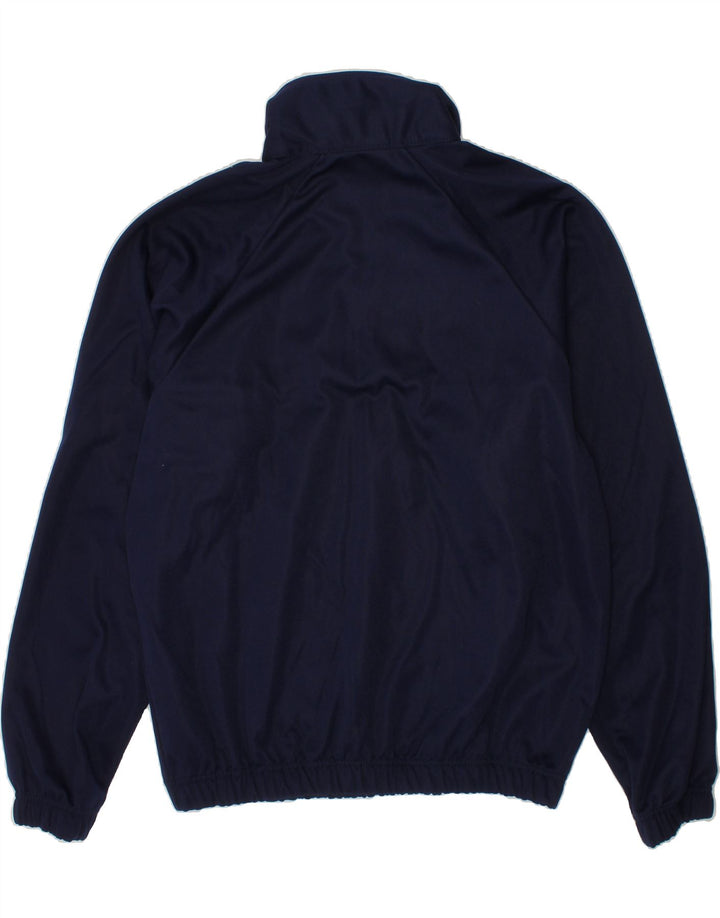 ERREA Mens Zip Neck Sweatshirt Jumper UK 40 Medium Navy Blue Vintage Errea and Second-Hand Errea from Messina Hembry 