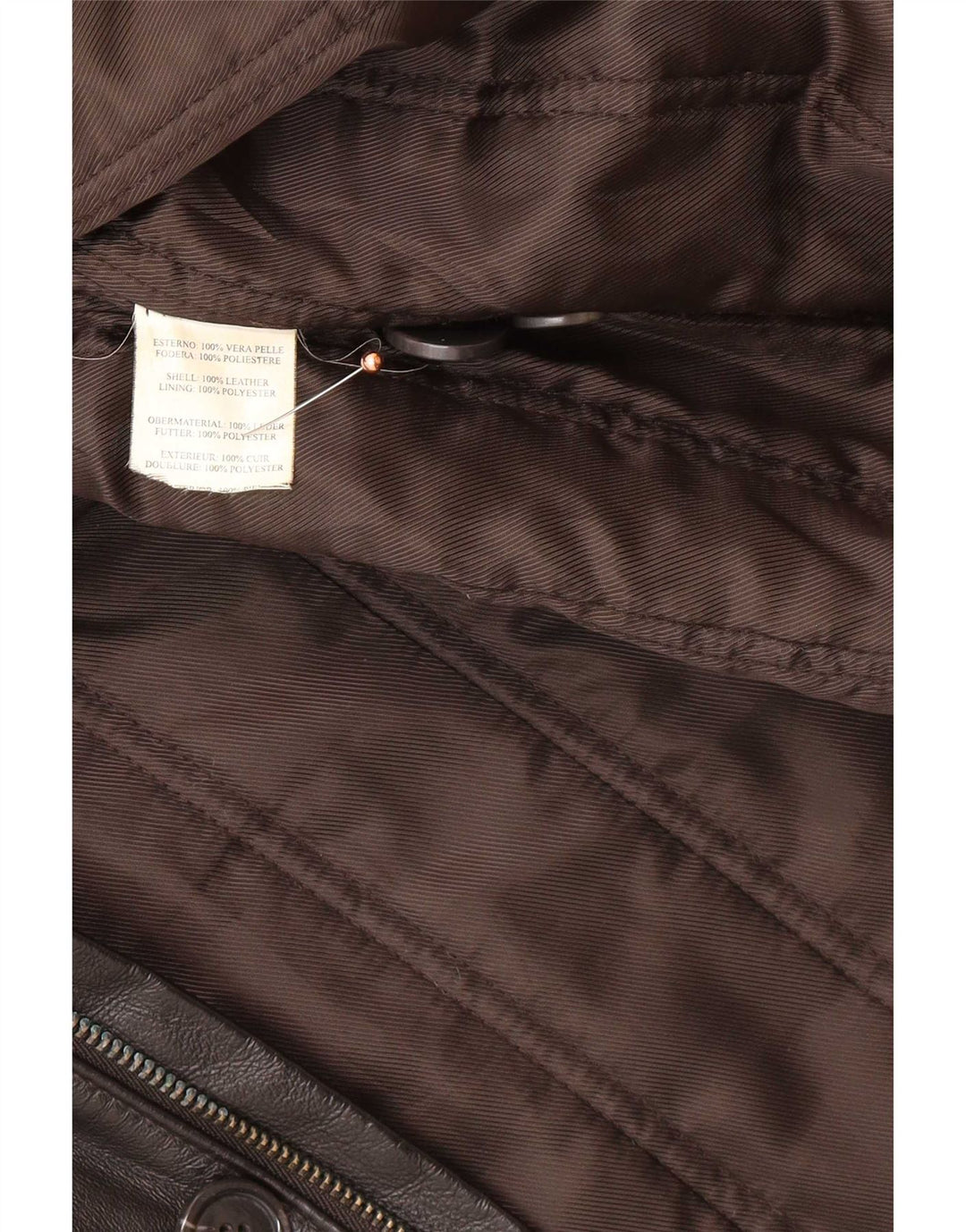 Vintage Ανδρικό Δερμάτινο Παλτό IT 58 3XL Μαύρο