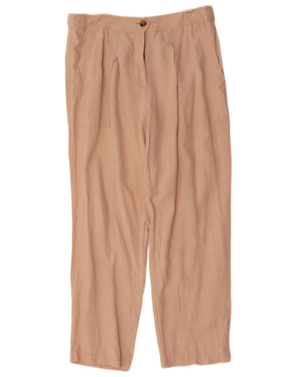 Γυναικείο ψηλόμεσο παντελόνι Chino Marks & Spencer UK 14 Large W34 L29 Beige