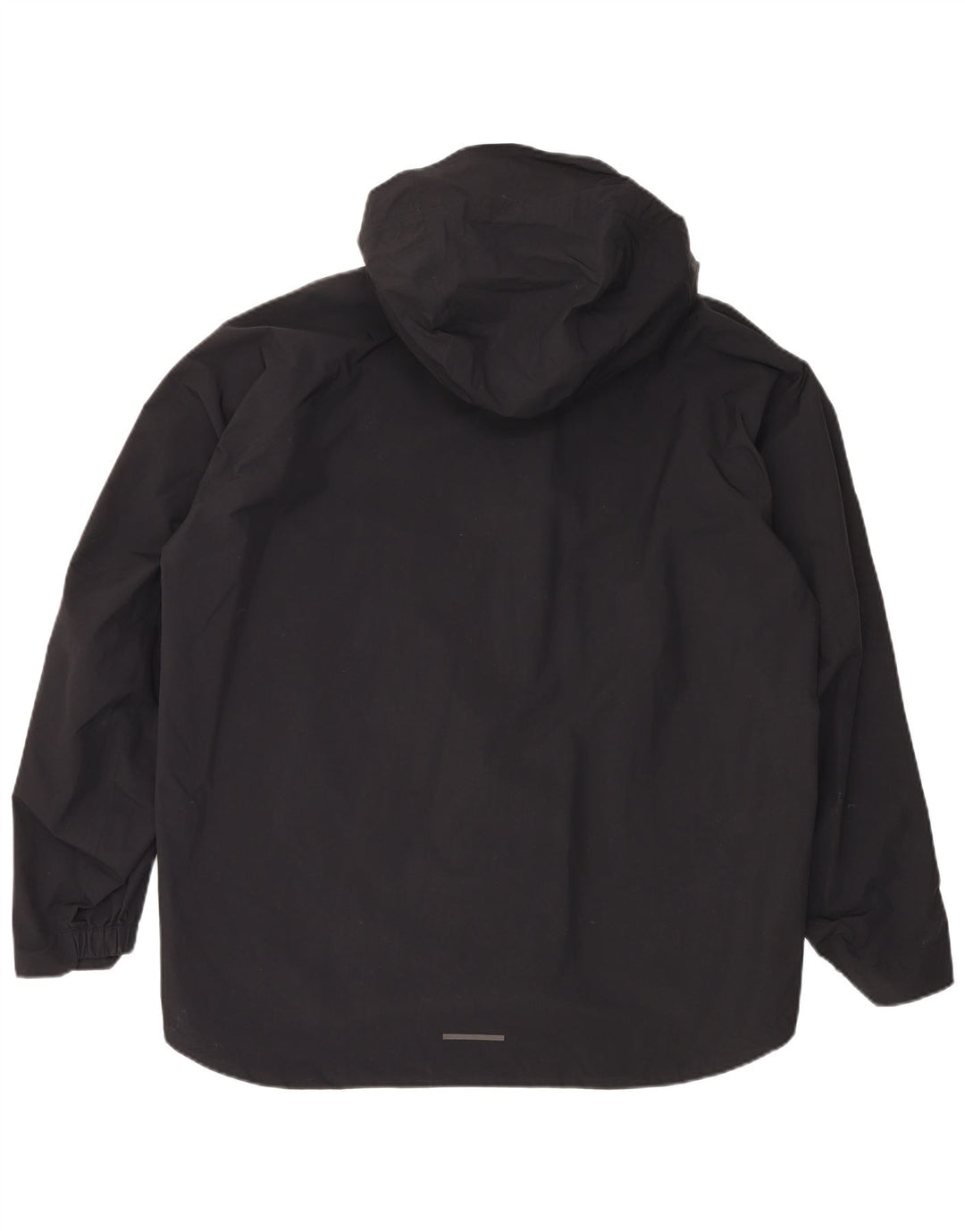 Ανδρικό μπουφάν βροχής με κουκούλα ADIDAS UK 42 XL μαύρο πολυαμίδιο