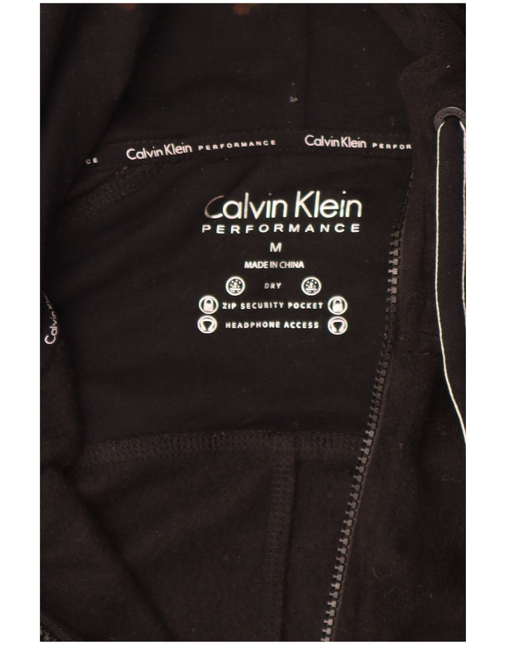CALVIN KLEIN Γυναικείο φλις μπουφάν με κουκούλα UK 14 μεσαίο μαύρο