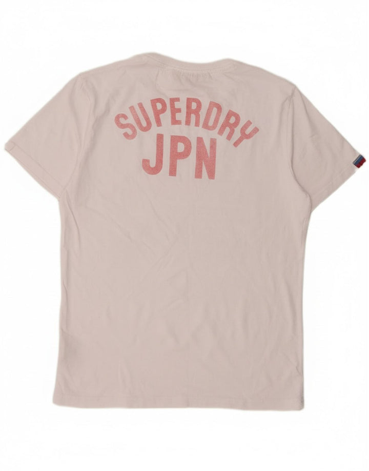 Ανδρικό γραφικό T-Shirt Superdry Top XL Λευκό βαμβακερό