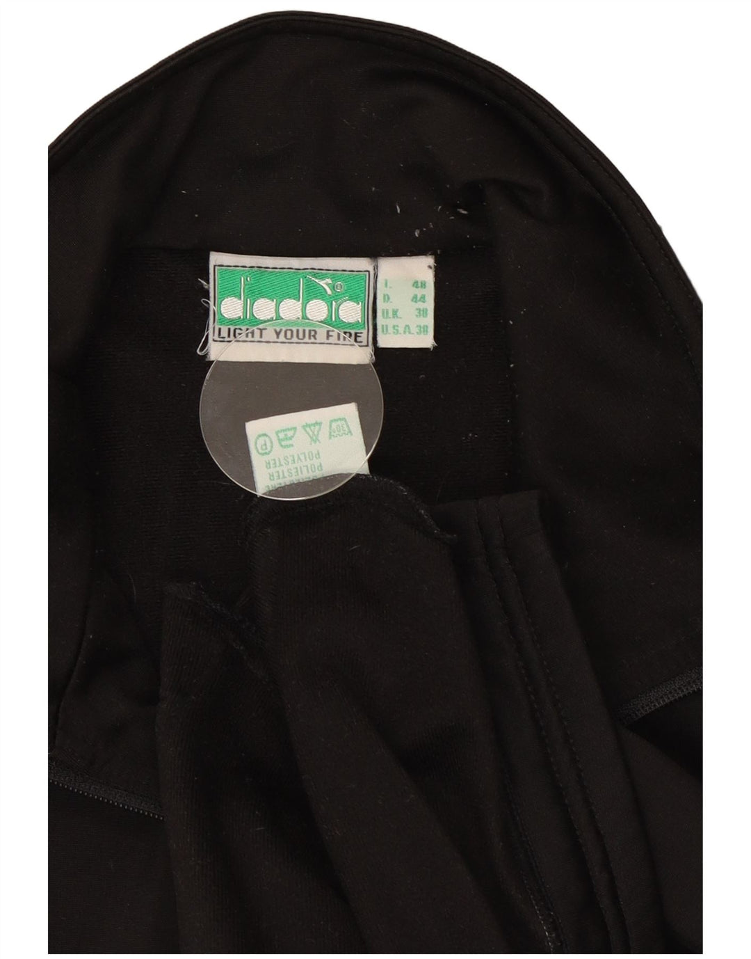 Ανδρική φόρμα γραφικών Diadora Top Jacket UK 38 Medium Black Colourblock