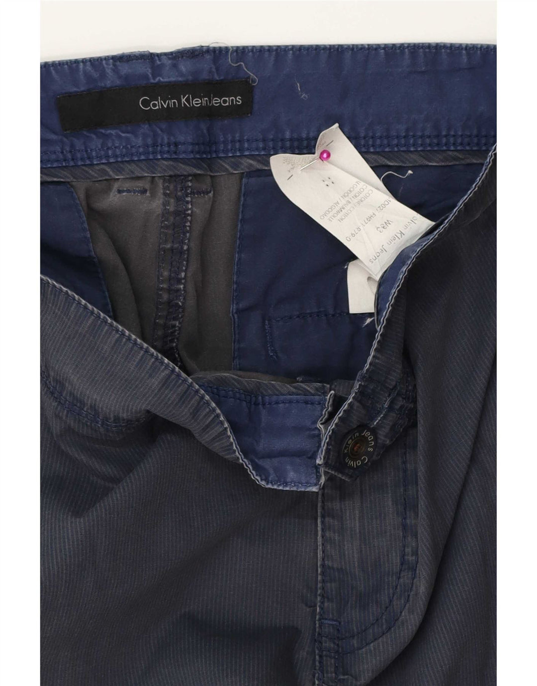 Ανδρικό σορτς Cargo Calvin Klein W33 Βαμβακερό μεσαίο μπλε ναυτικό