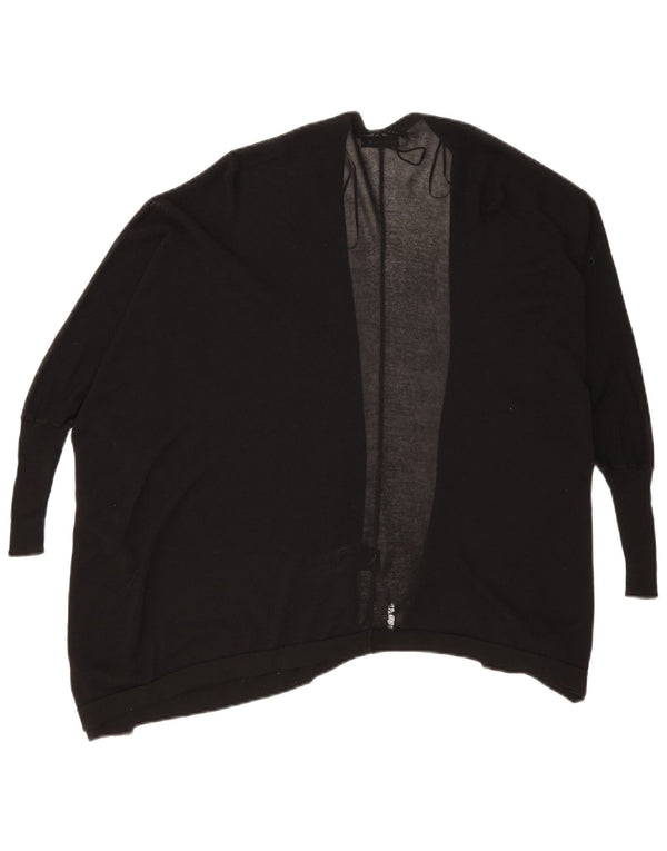 Ζακέτα Zara Γυναικεία Loose Fit ανοιχτή ζακέτα UK 10 Small Black Viscose