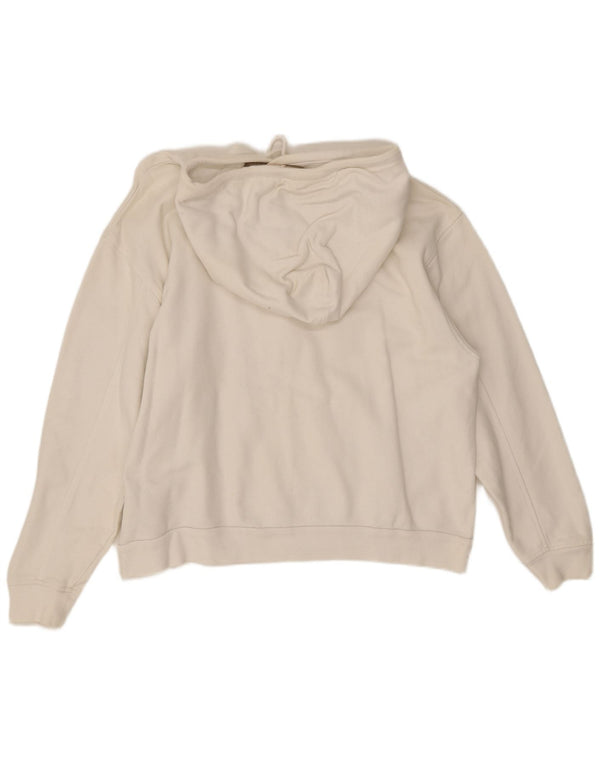 Γυναικείο Levi's Graphic Hoodie Jumper UK 14 μεσαίο λευκό βαμβακερό