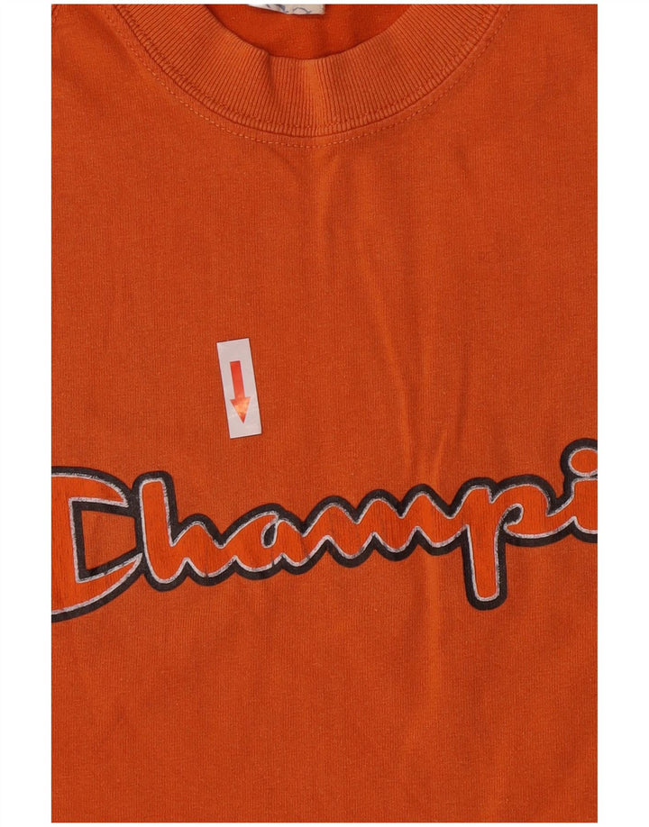 Ανδρικό γραφικό T-Shirt Champion Top Μεσαίο πορτοκαλί βαμβακερό