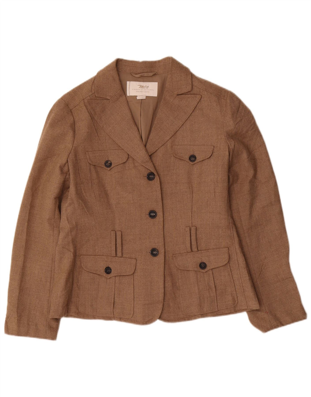 Marlboro Classics Γυναικείο μπουφάν blazer UK 14 μεγάλο καφέ πολυεστέρας