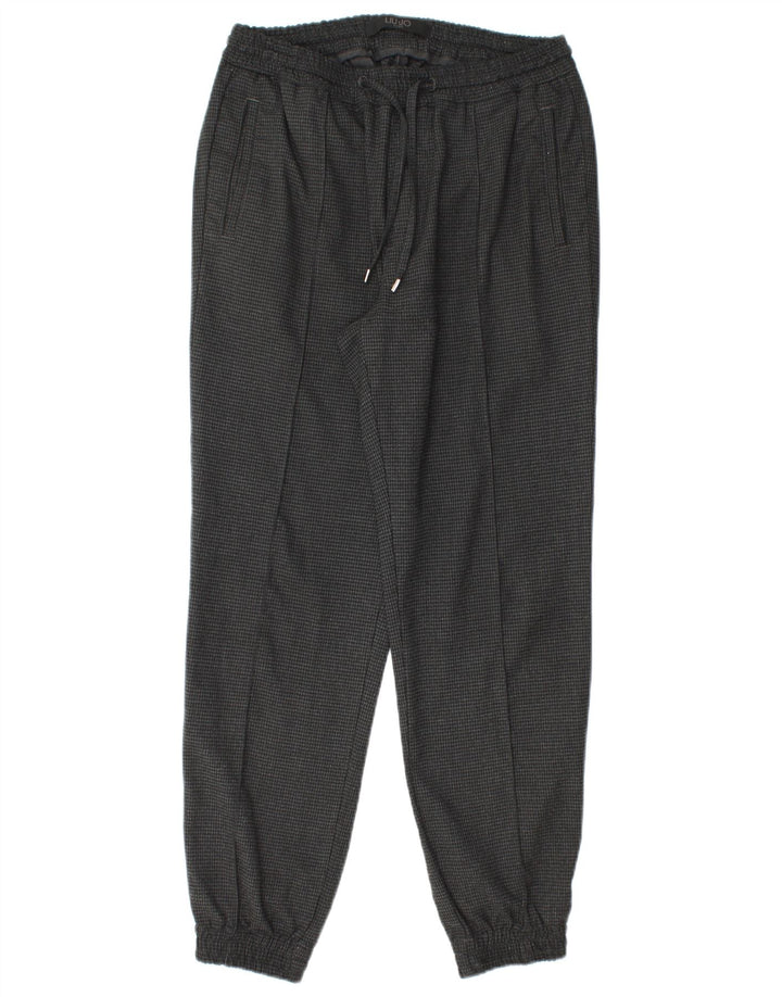 Liu Jo Mens Joggers Chino Παντελόνι W30 L27 Grey Houndstooth
