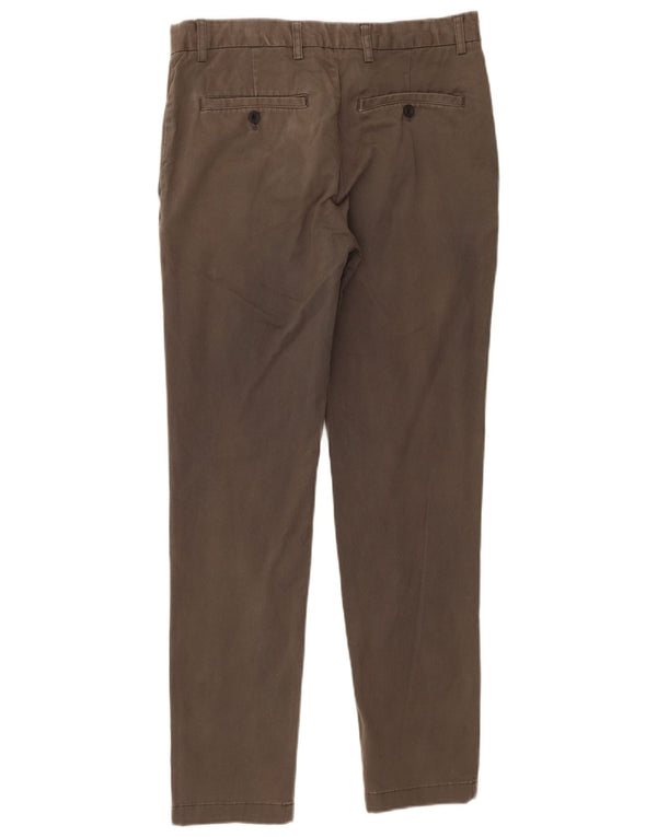 Zara Ανδρικό Slim Chino Παντελόνι EU 40 Medium W31 L29 Χακί βαμβακερό