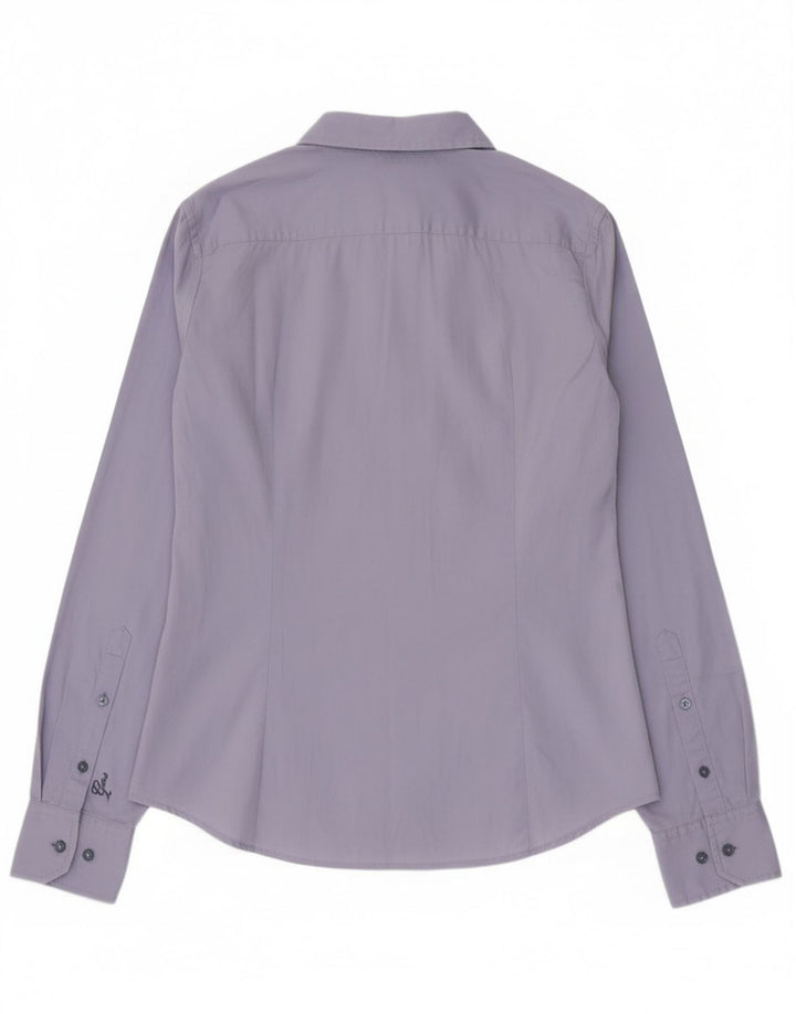 Gas Γυναικείο Πουκάμισο UK 14 Μεσαίο Μπλε Βαμβακερό