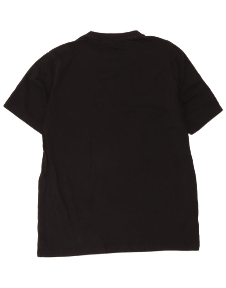 Fred Perry Ανδρικό T-Shirt Top μεγάλο μαύρο βαμβακερό