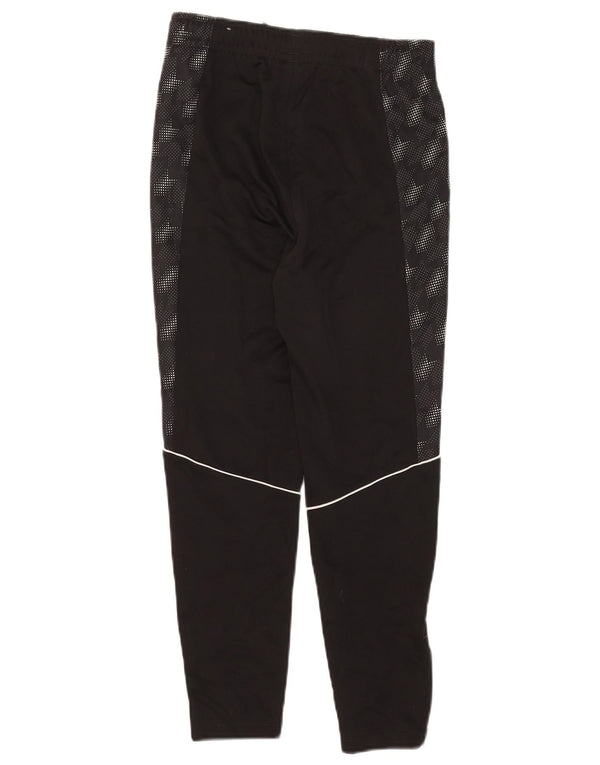 Puma Boys Tracksuit Trousers 11-12 Years Black Spotted Polyester