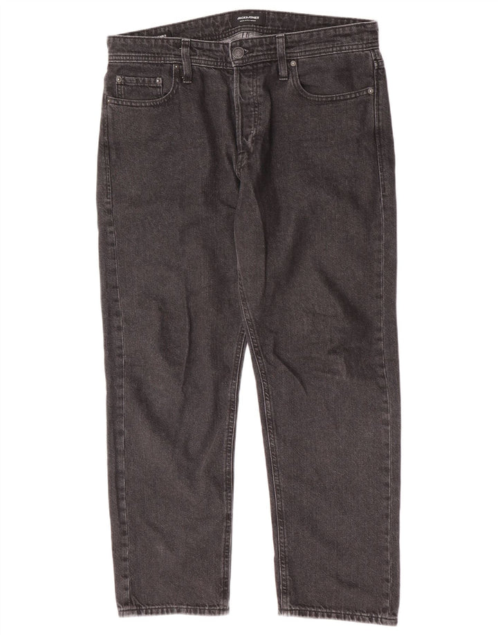 Jack & Jones Ανδρικό τζιν ίσιο W32 L27 Γκρι βαμβακερό