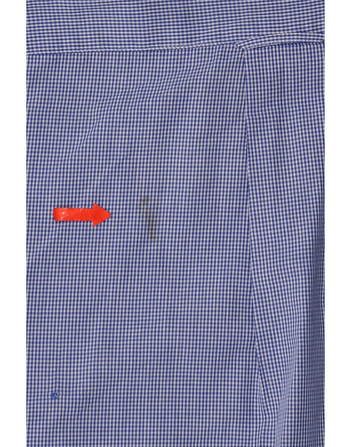 Ανδρικό πουκάμισο Izod μεγάλο μπλε βαμβακερό Gingham