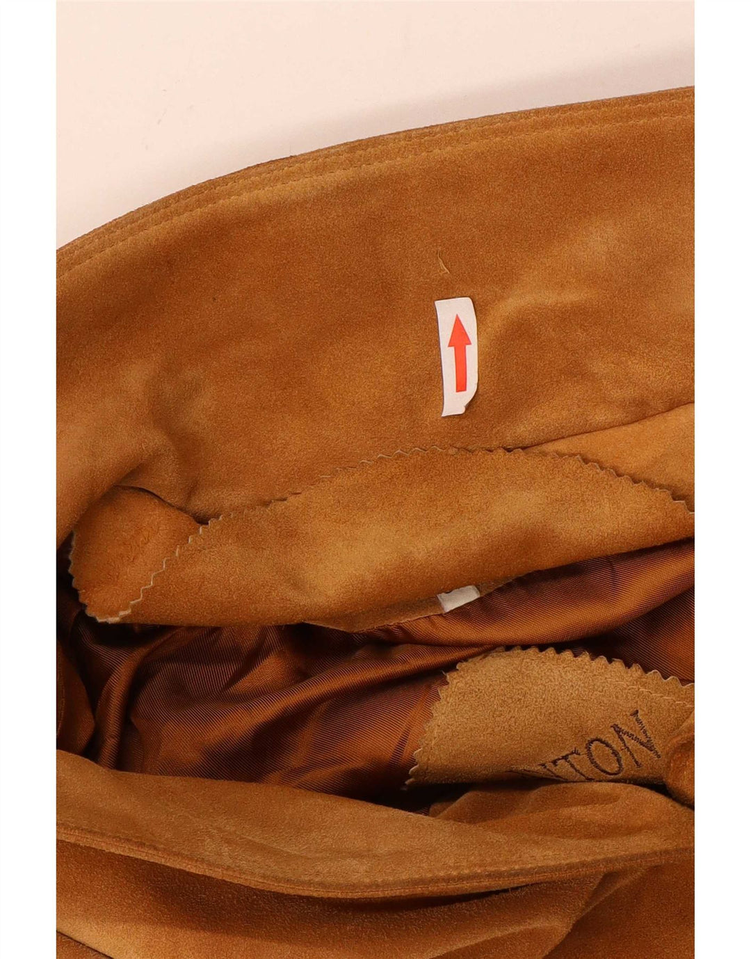 Vintage Γυναικείο Suede Πανωφόρι IT 42 Medium Beige Leather