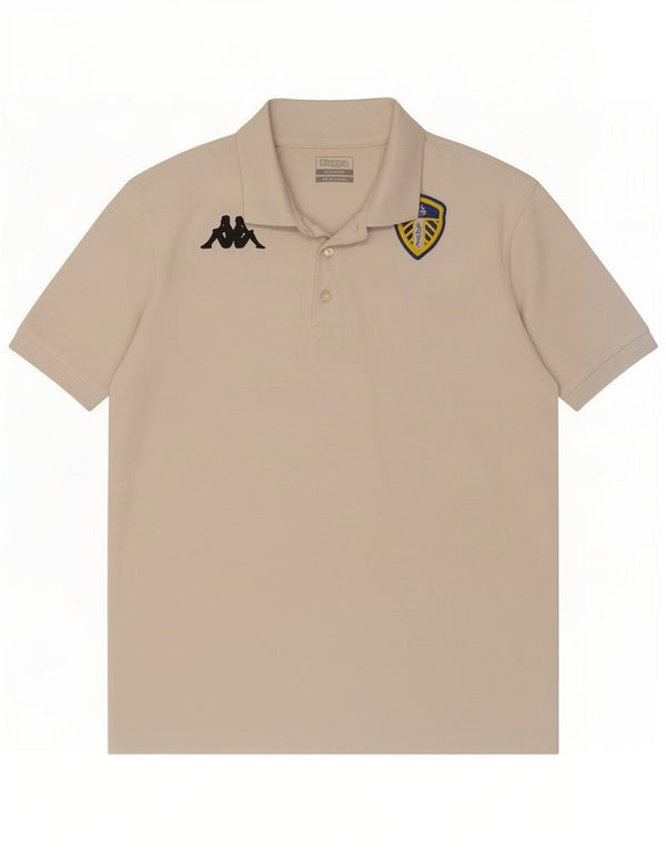 Kappa Mens Leeds United FC Polo Shirt XL Λευκό βαμβακερό
