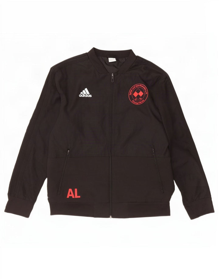 Ανδρική φόρμα Adidas Climalite Graphic Top Jacket Large Black Polyester