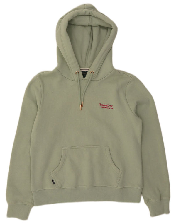 Superdry γυναικείο φούτερ με κουκούλα UK 12 Βαμβακερό μεσαίο πράσινο