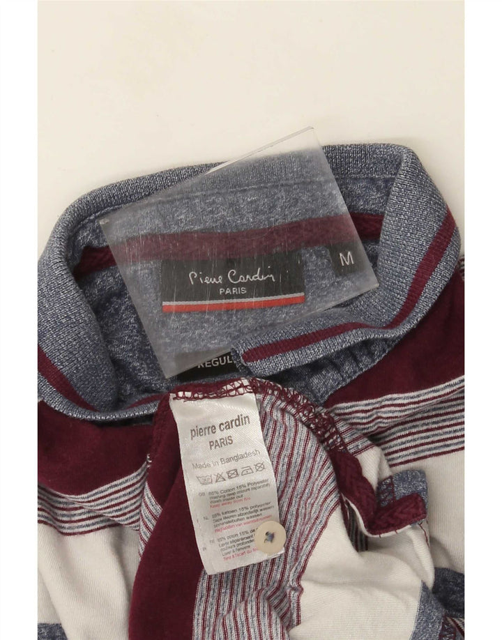 Ανδρικό πουκάμισο πόλο Pierre Cardin, μεσαίο πολύχρωμο βαμβακερό ριγέ
