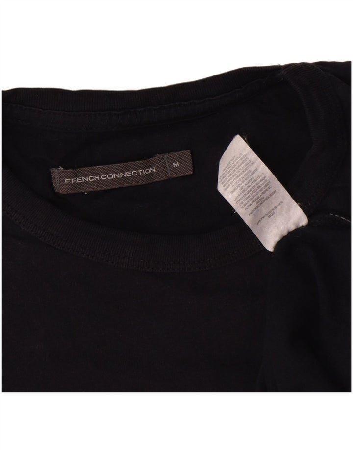 Ανδρικό T-Shirt French Connection Τοπ μεσαίο μπλε ναυτικό βαμβακερό