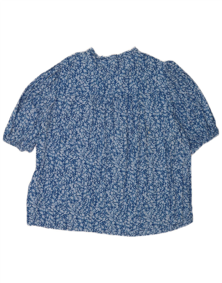Marks & Spencer Γυναικεία Μπλούζα Oversized Top UK 14 Large Blue Viscose