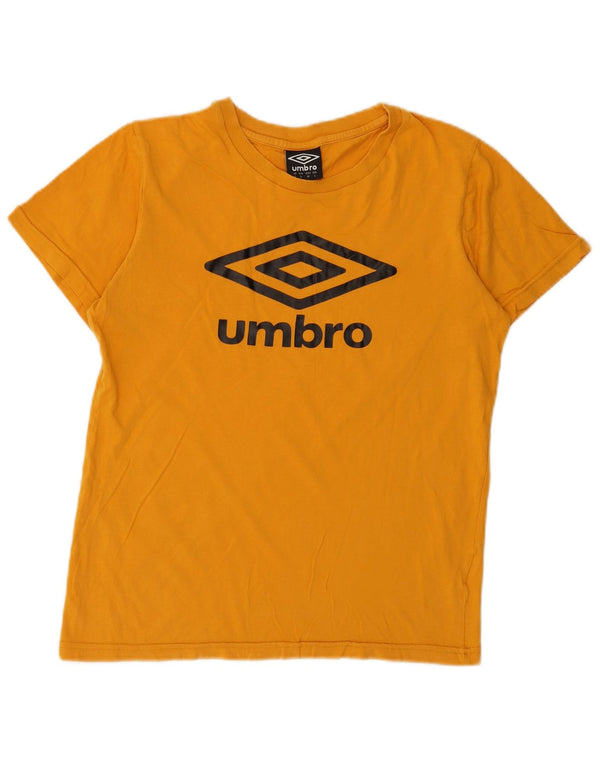 Ανδρικό γραφικό μπλουζάκι Umbro Τοπ Μικρό Κίτρινο