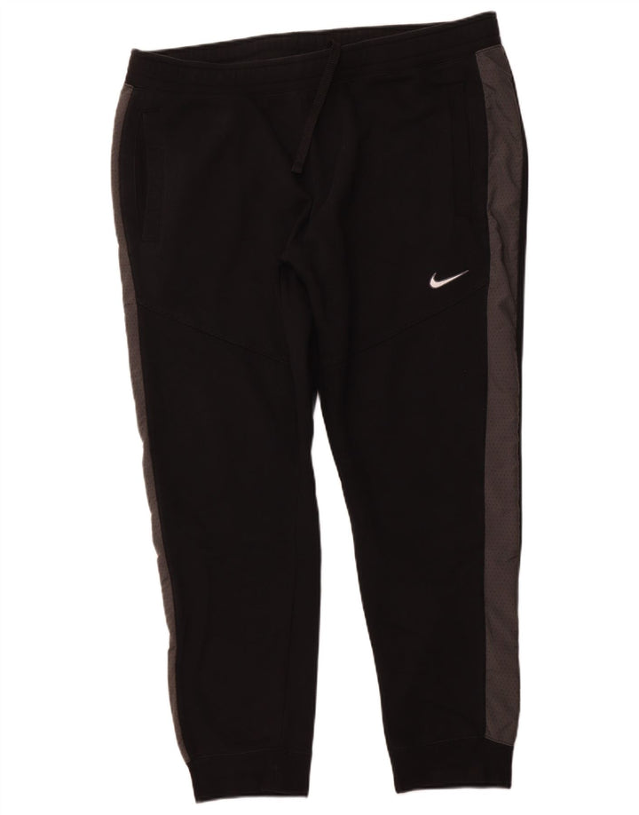 Ανδρική φόρμα NIKE Παντελόνι Joggers 2XL Μαύρο Colourblock Βαμβακερό