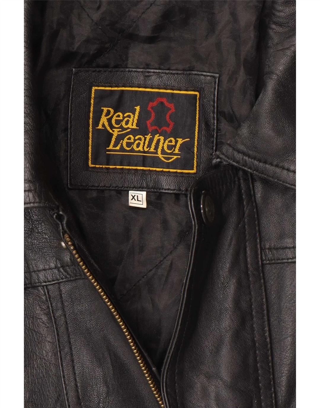 Vintage Ανδρικό Δερμάτινο Μπουφάν UK 42 XL Μαύρο
