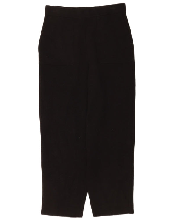 Zara Γυναικείο Cropped Παντελόνι Medium W28 L24 Black Viscose