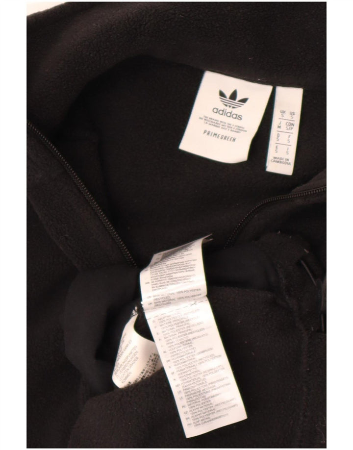 Adidas Ανδρικό φερμουάρ Fleece Jumper Μικρός Μαύρος Πολυεστέρας