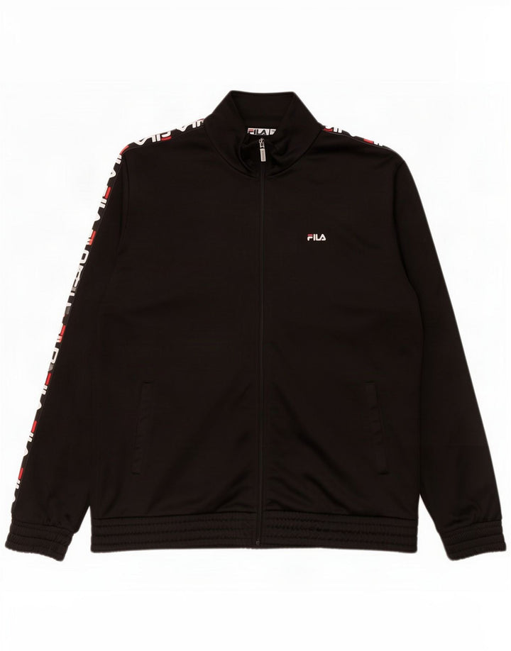 Ανδρική φόρμα γραφικών Fila Top Jacket 2XL Black Polyester