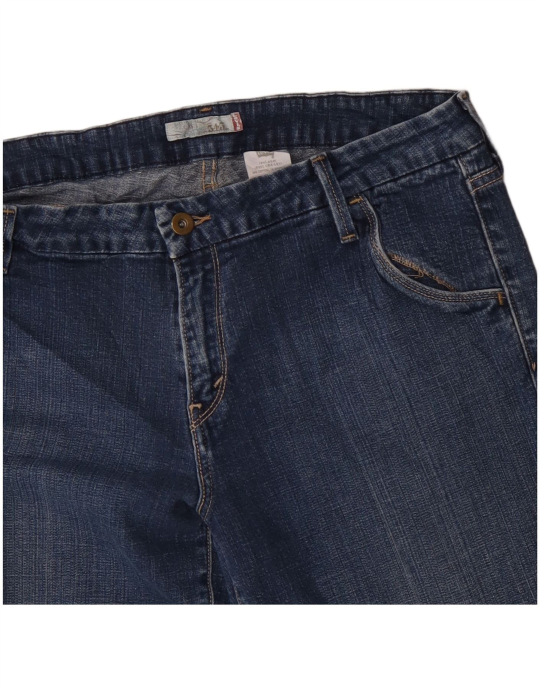 Levi's Womens 545 Capri Jeans US 14 XL W36 L18 Μπλε βαμβακερό