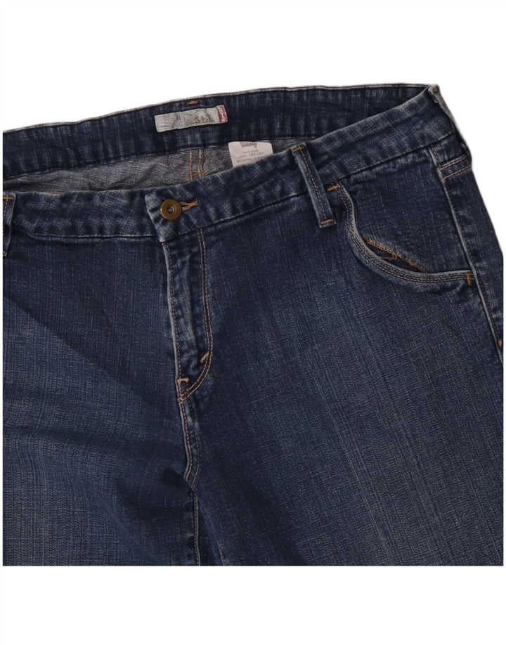 Levi's Womens 545 Capri Jeans US 14 XL W36 L18 Μπλε βαμβακερό